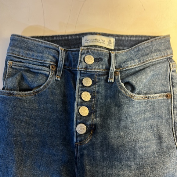 Abercrombie & Fitch High Rise Super Skinny Ankle Jean | size 23/000 - Picture 5 of 7